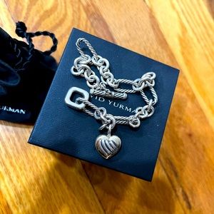 David Yurman heart puff bracelet